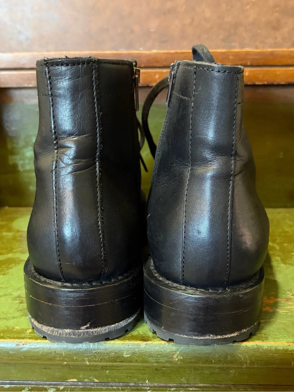 Thursday Boot Company- Men’s Black Leather Cap-Toe Lace-Up Boots